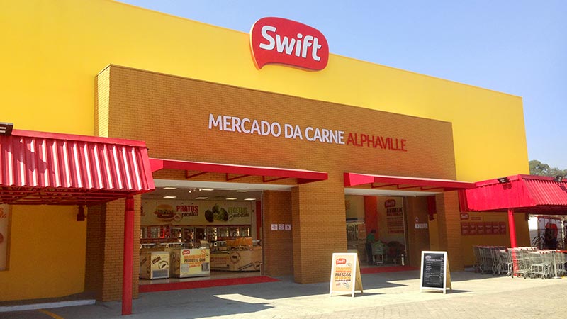 fachada da loja de carnes